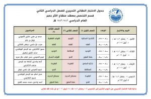 Jadwal UAS Genap Takhasus