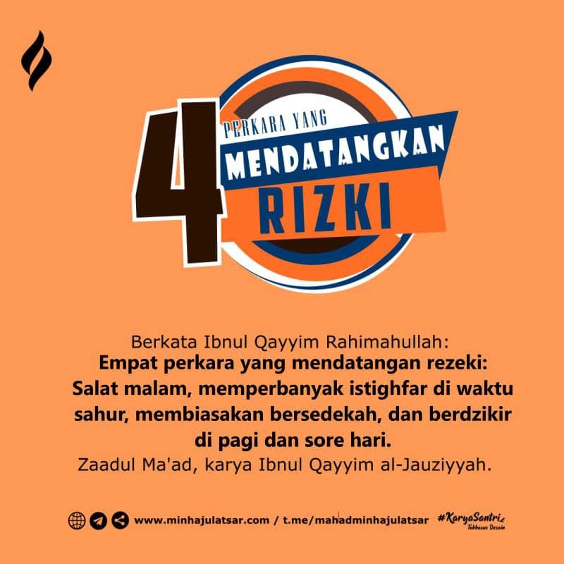 Empat Perkara Yang Mendatangkan Rizki