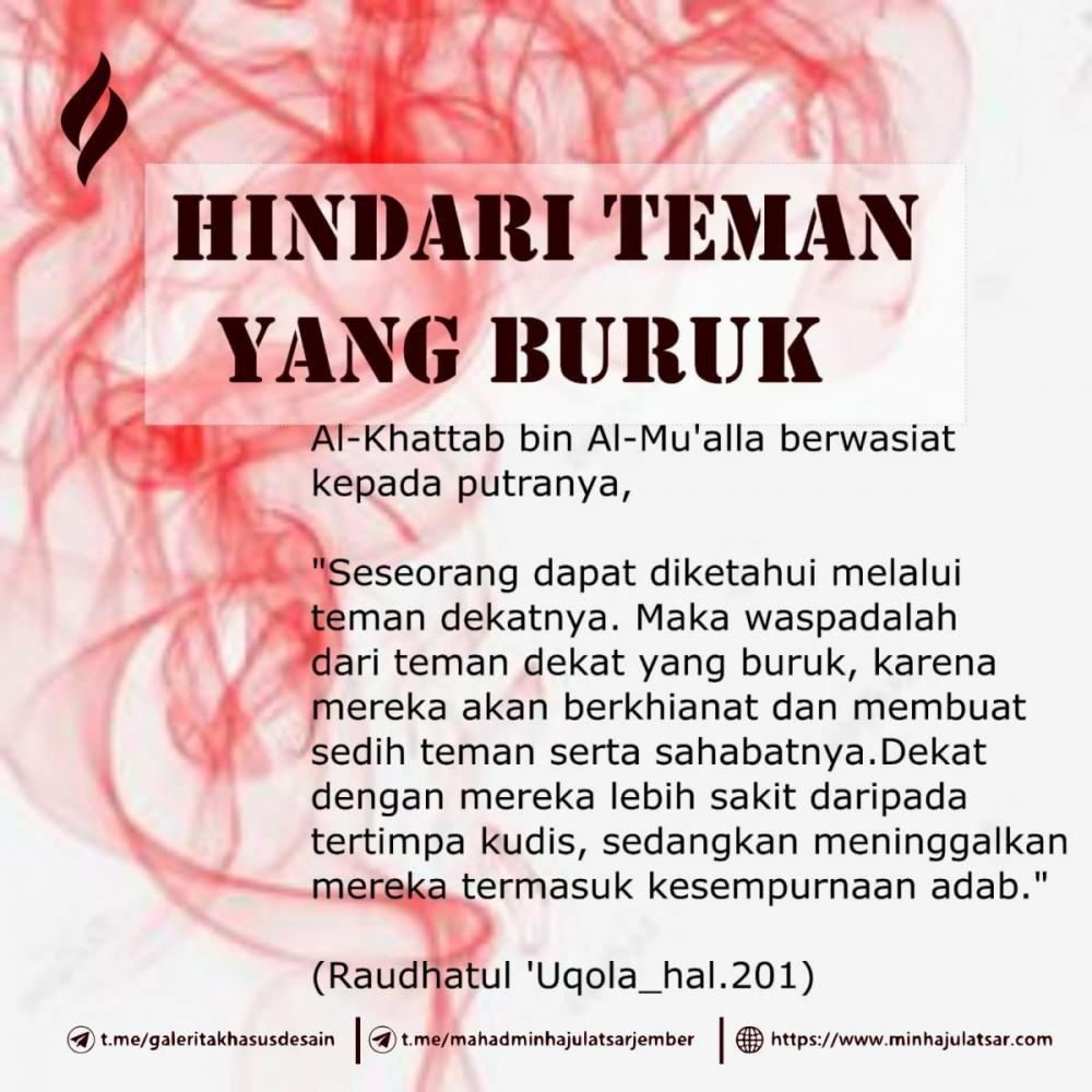 Hindari Teman yang Buruk