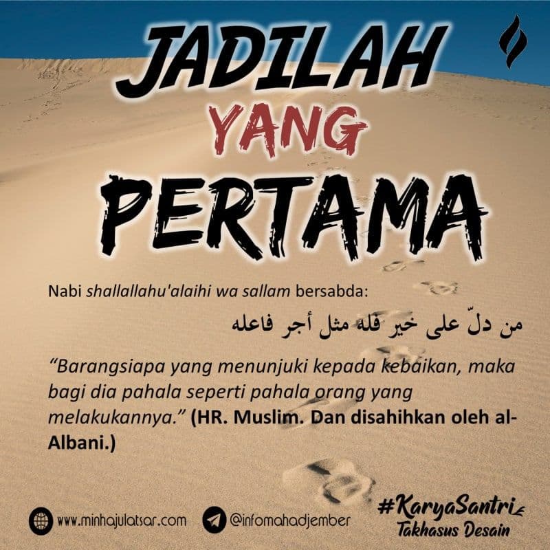 Jadilah Yang Pertama Dalam Kebaikan