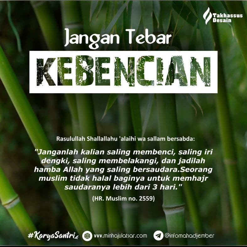 Jangan Tebar Kebencian