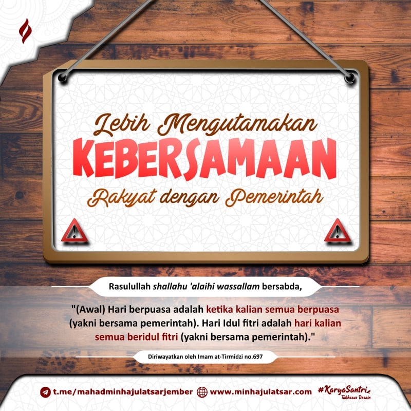Lebih Mengutamakan Kebersamaan Rakyat dengan Pemerintah
